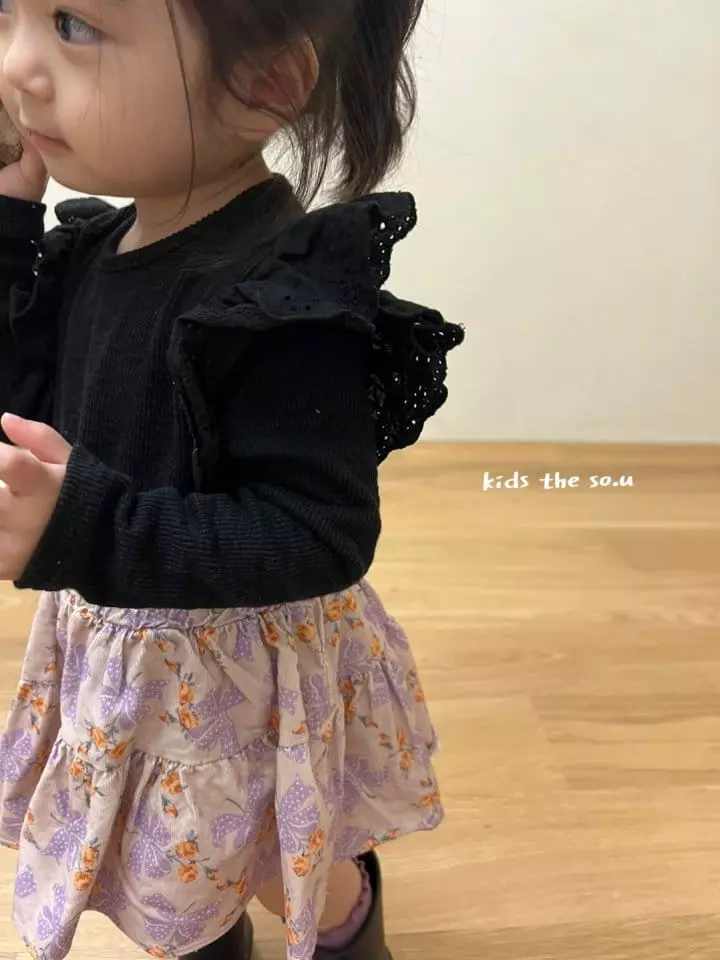 So U - Korean Children Fashion - #minifashionista - Lace Wing Tee - 2