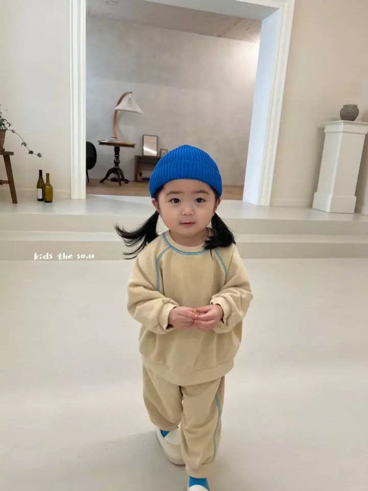 So U - Korean Children Fashion - #minifashionista - Raglan Chu Top Bottom Set