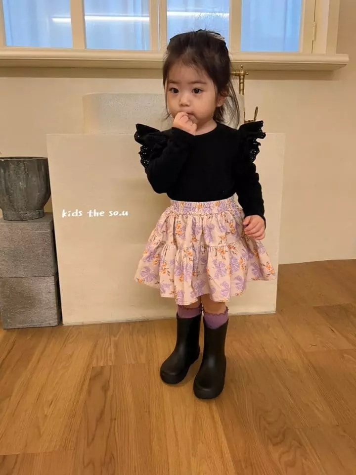 So U - Korean Children Fashion - #prettylittlegirls - Lace Wing Tee - 3