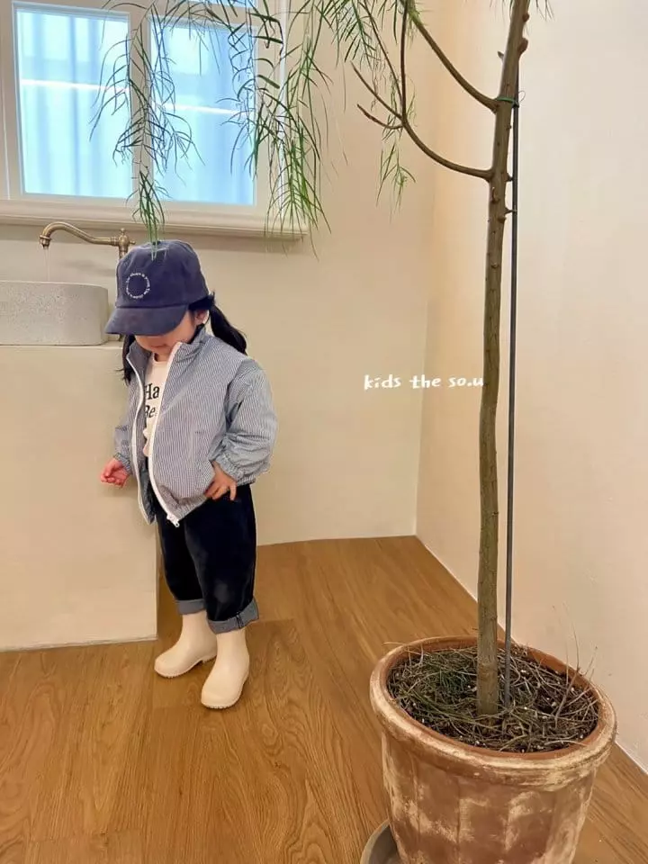 So U - Korean Children Fashion - #stylishchildhood - Check Paint Zip-up - 8