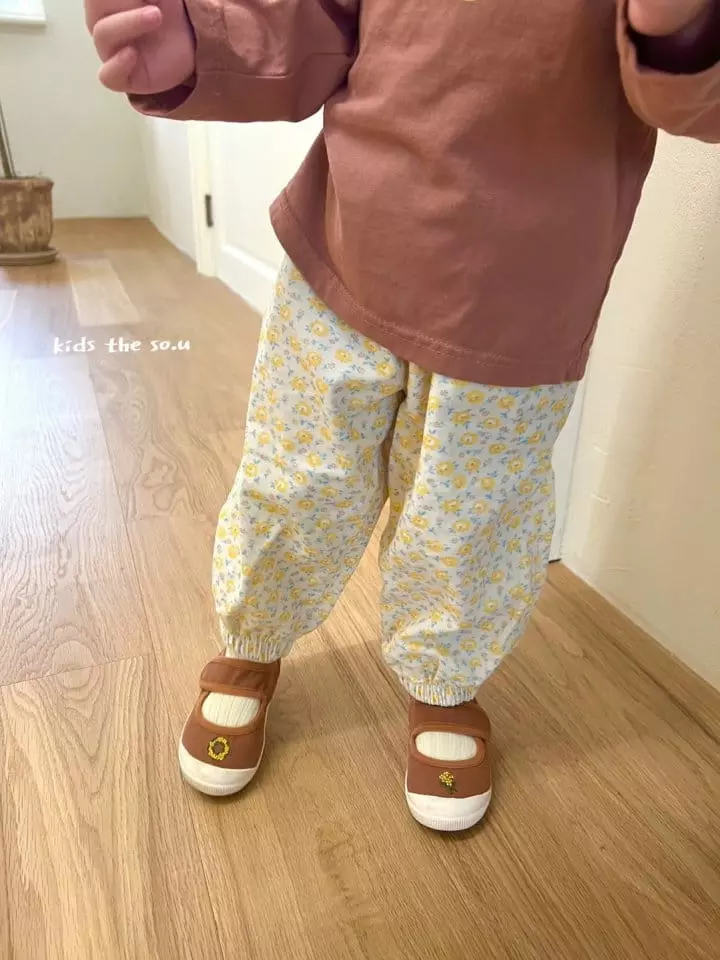 So U - Korean Children Fashion - #todddlerfashion - Flower Pants - 9