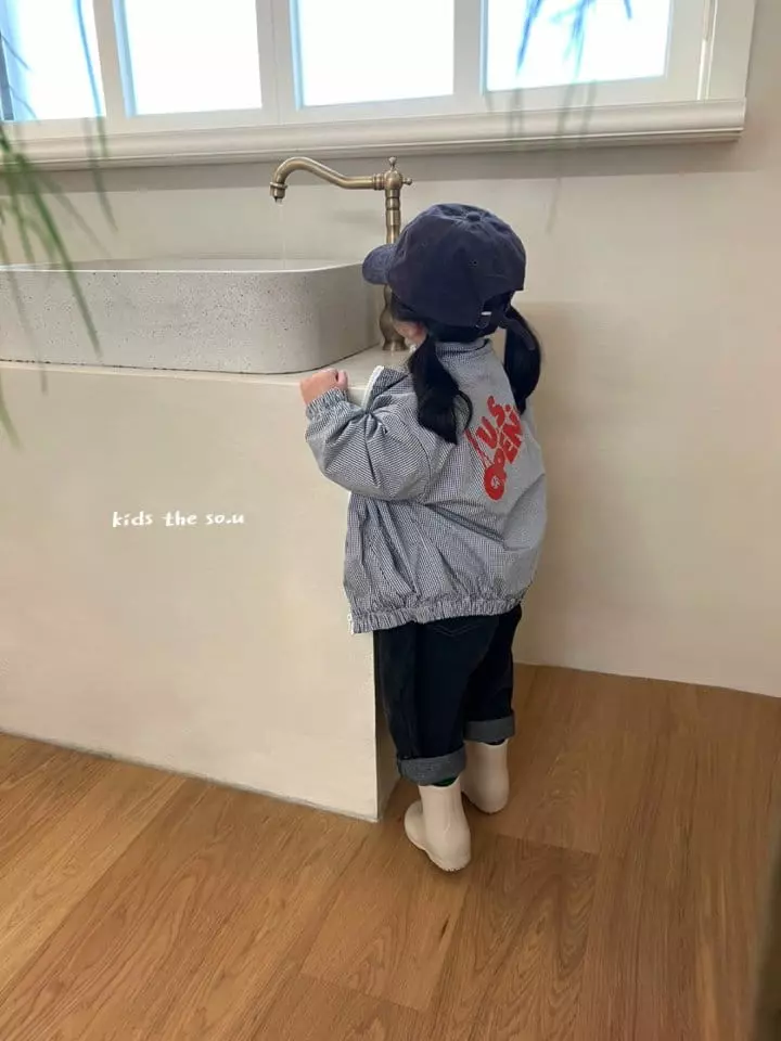 So U - Korean Children Fashion - #toddlerclothing - Check Paint Zip-up - 7