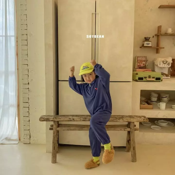 Soybean - Korean Children Fashion - #Kfashion4kids - Chery Collar Top Bottom Set - 8