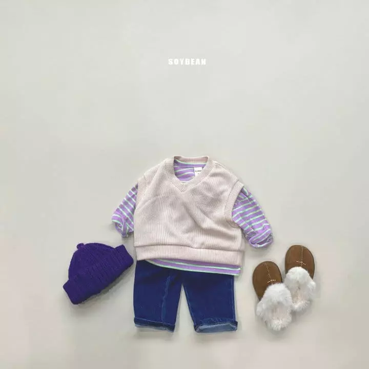 Soybean - Korean Children Fashion - #Kfashion4kids - Vivid Stripes Tee - 7