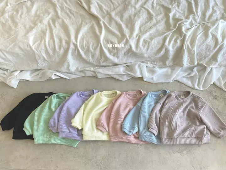 Soybean - Korean Children Fashion - #fashionkids - Cotton Candy Knit Round Tee - 12