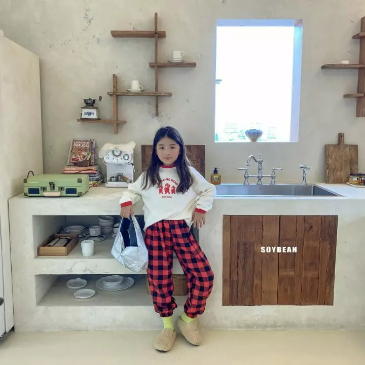 Soybean - Korean Children Fashion - #fashionkids - Dancing Bear Top Bottom Set - 9