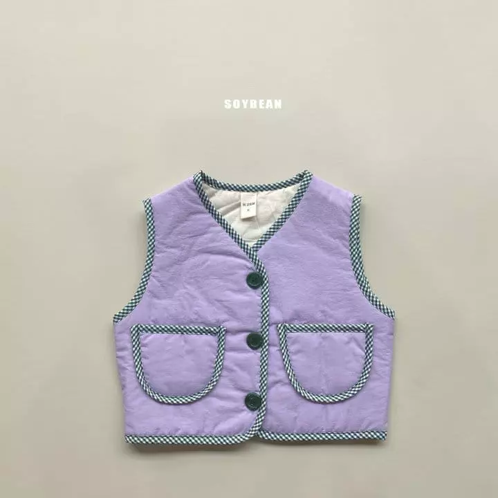 Soybean - Korean Children Fashion - #kidsshorts - Check Check Vest - 10