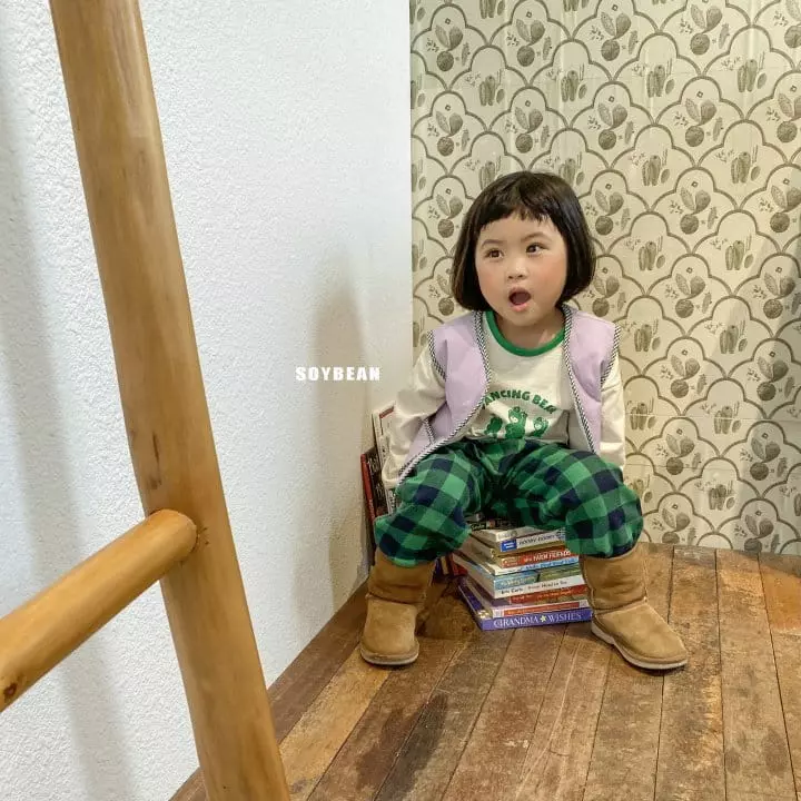 Soybean - Korean Children Fashion - #kidsshorts - Dancing Bear Top Bottom Set - 10