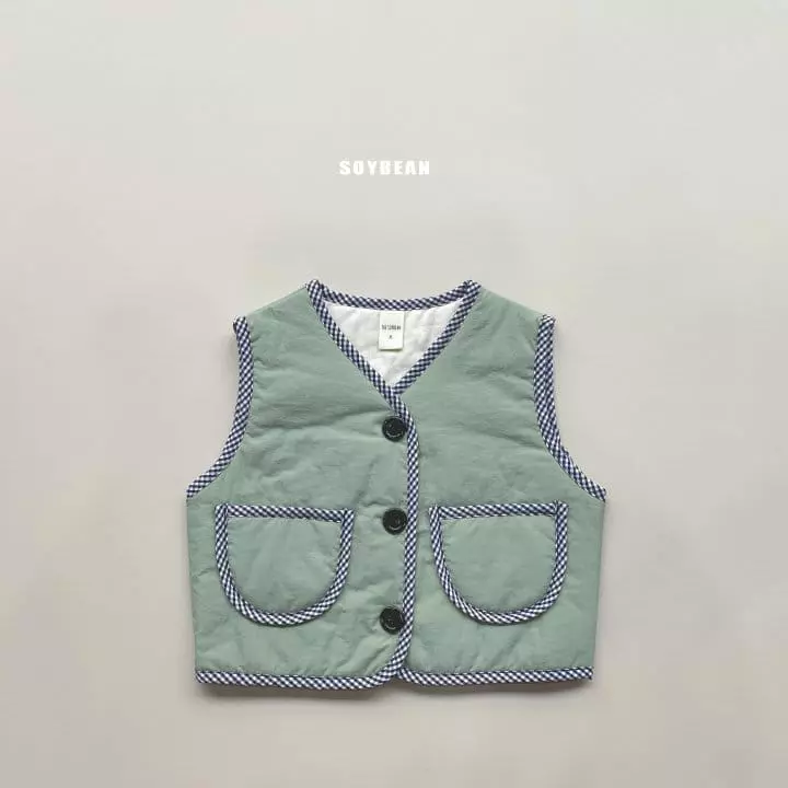 Soybean - Korean Children Fashion - #kidsstore - Check Check Vest - 11