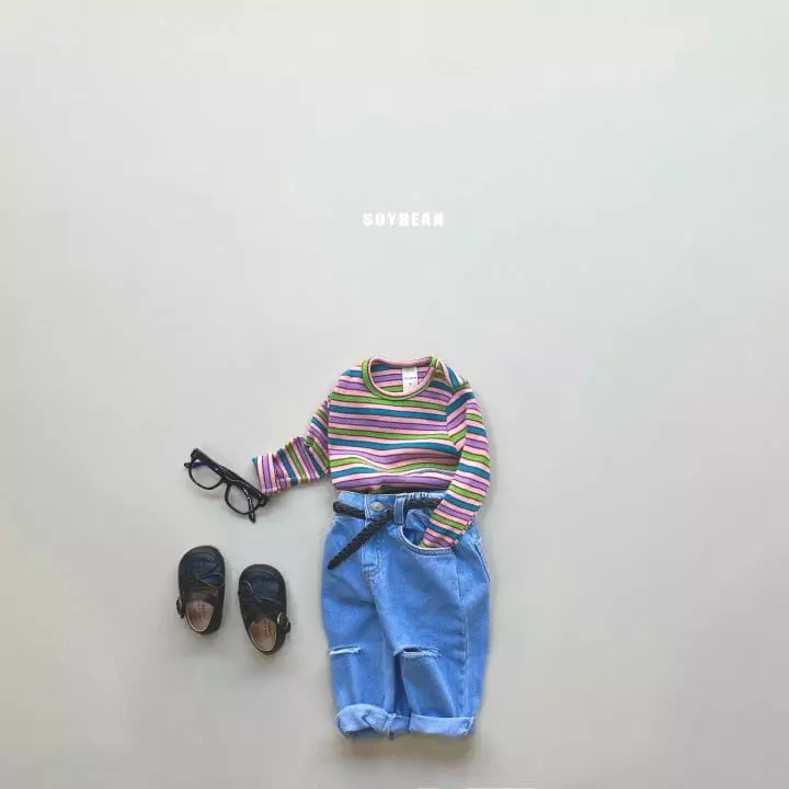 Soybean - Korean Children Fashion - #kidzfashiontrend - Bokgo Stripes Tee