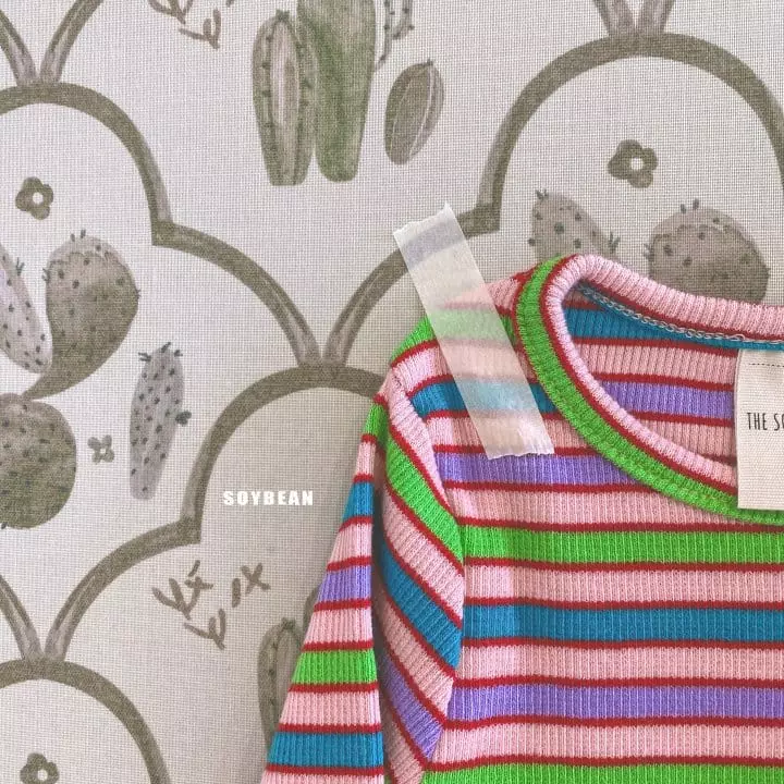 Soybean - Korean Children Fashion - #littlefashionista - Bokgo Stripes Tee - 4
