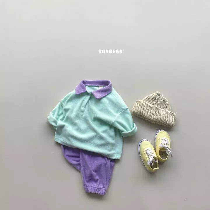Soybean - Korean Children Fashion - #minifashionista - Terry Top Bottom Set