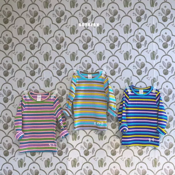 Soybean - Korean Children Fashion - #prettylittlegirls - Bokgo Stripes Tee - 6
