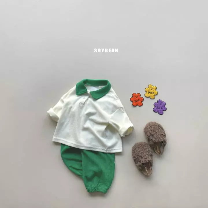 Soybean - Korean Children Fashion - #prettylittlegirls - Terry Top Bottom Set - 2