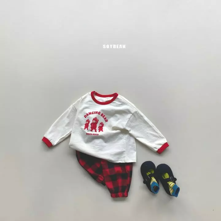 Soybean - Korean Children Fashion - #prettylittlegirls - Dancing Bear Top Bottom Set