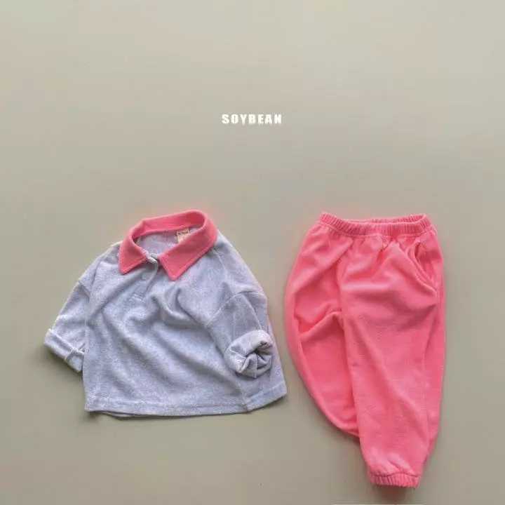 Soybean - Korean Children Fashion - #stylishchildhood - Terry Top Bottom Set - 5