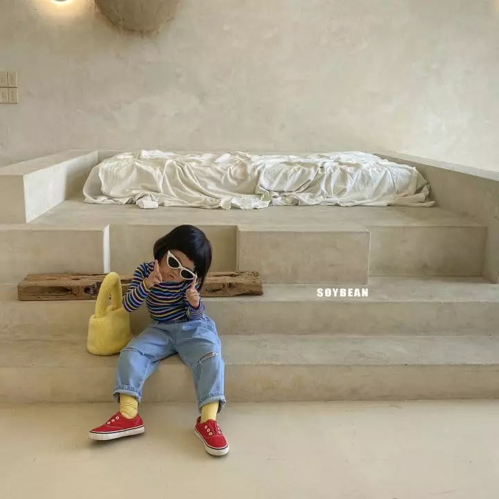 Soybean - Korean Children Fashion - #todddlerfashion - Bokgo Stripes Tee - 7
