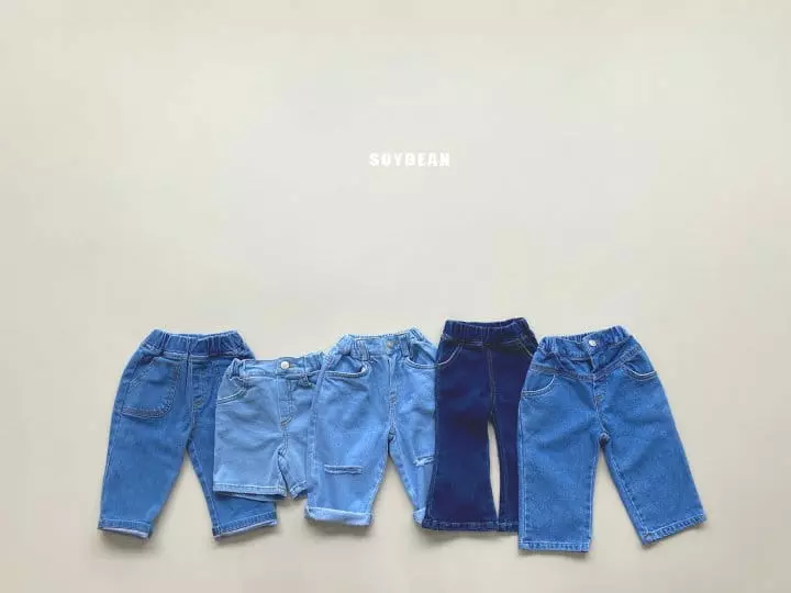 Soybean - Korean Children Fashion - #toddlerclothing - Span Bootscut Jeans - 9