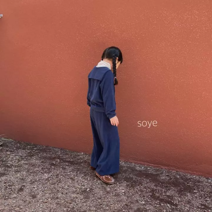 Soye - Korean Children Fashion - #Kfashion4kids - Terry Sailor Top Bottom Set - 8