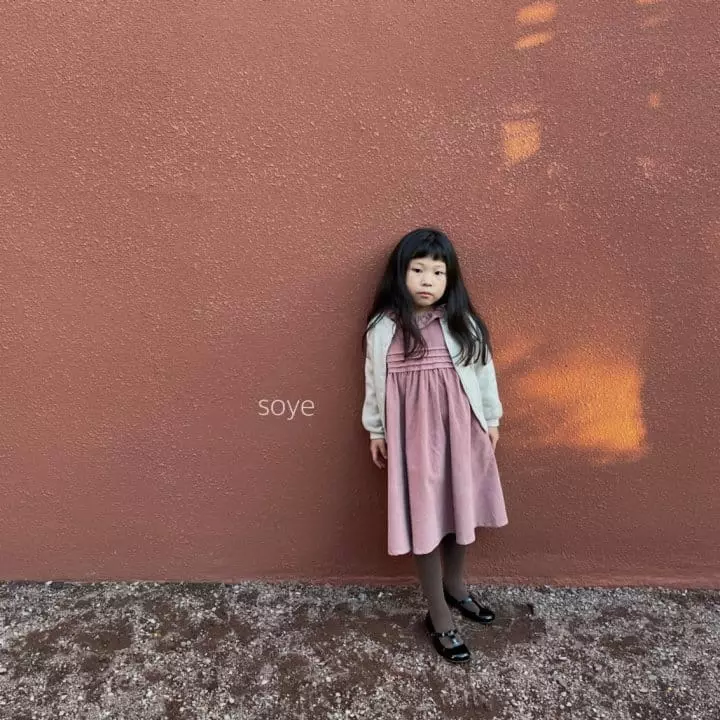 Soye - Korean Children Fashion - #childrensboutique - Corduroy Pintuck One-piece - 10