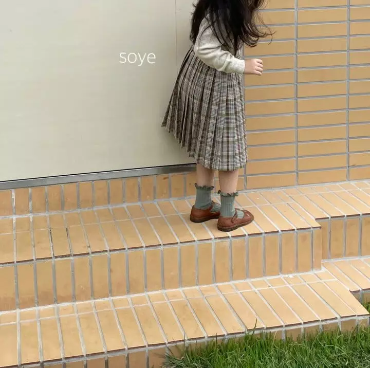 Soye - Korean Children Fashion - #designkidswear - Check Wrinkle One-piece - 8