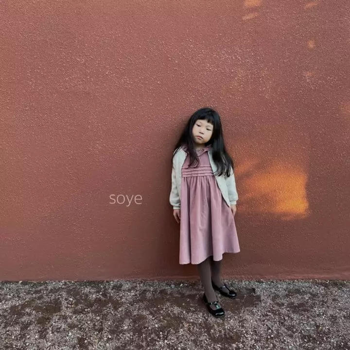 Soye - Korean Children Fashion - #designkidswear - Corduroy Pintuck One-piece - 11