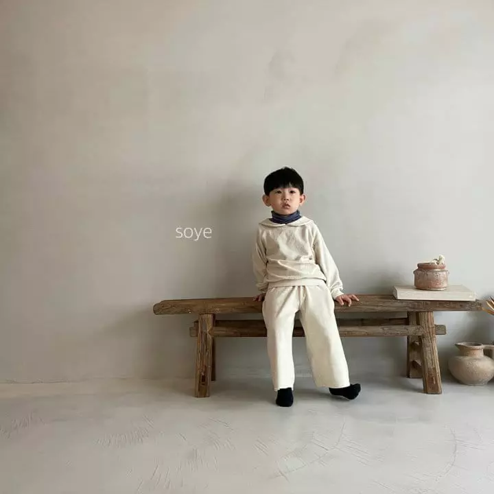 Soye - Korean Children Fashion - #designkidswear - Terry Sailor Top Bottom Set - 2