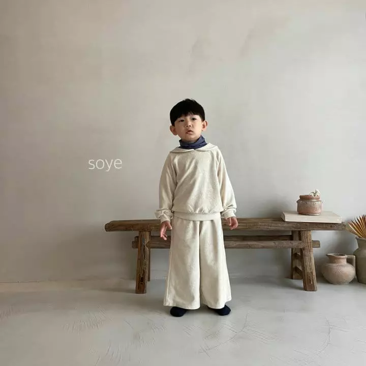 Soye - Korean Children Fashion - #discoveringself - Terry Sailor Top Bottom Set - 3