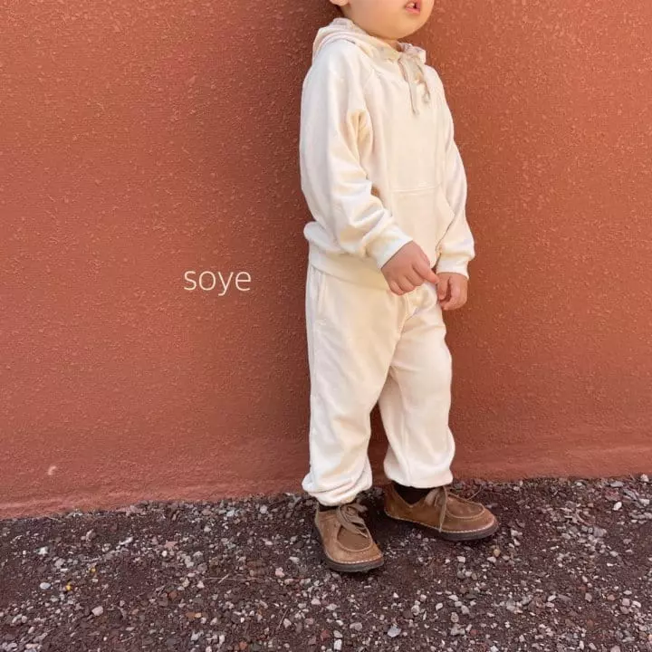 Soye - Korean Children Fashion - #kidsstore - Terry Hoody Top Bottom Set - 5