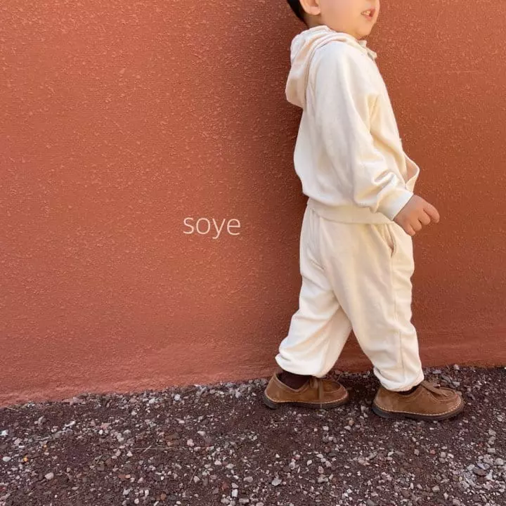 Soye - Korean Children Fashion - #kidzfashiontrend - Terry Hoody Top Bottom Set - 6