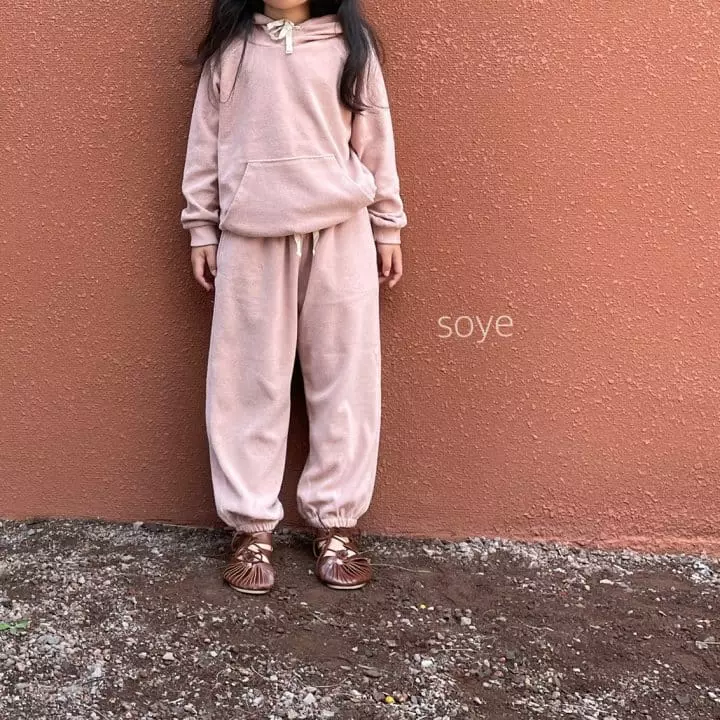 Soye - Korean Children Fashion - #littlefashionista - Terry Hoody Top Bottom Set - 8
