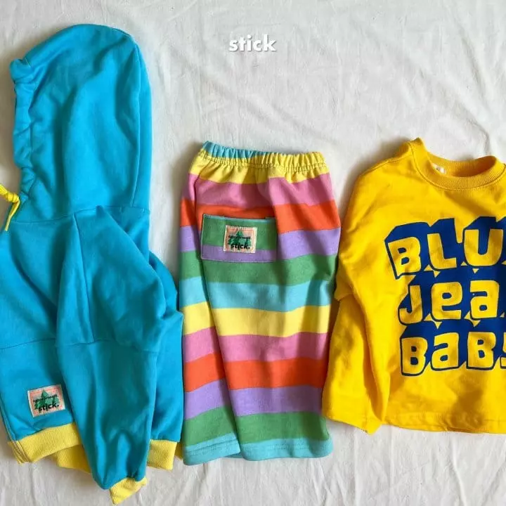 Stick - Korean Children Fashion - #Kfashion4kids - Blue Jeans Baby Tee with Mom - 12