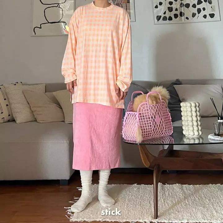 Stick - Korean Children Fashion - #Kfashion4kids - Check Box Tee with Mom - 10