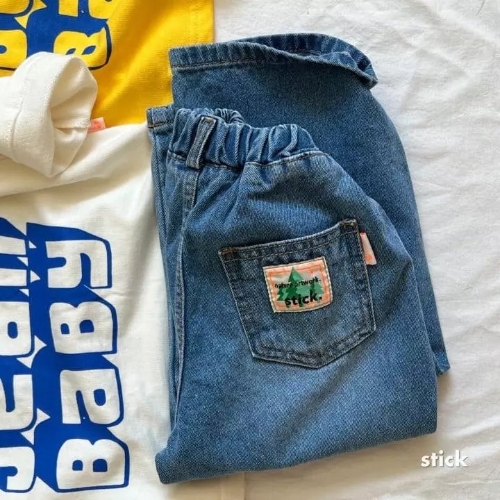 Stick - Korean Children Fashion - #stylishchildhood - Blue Jeans Baby Tee with Mom - 4