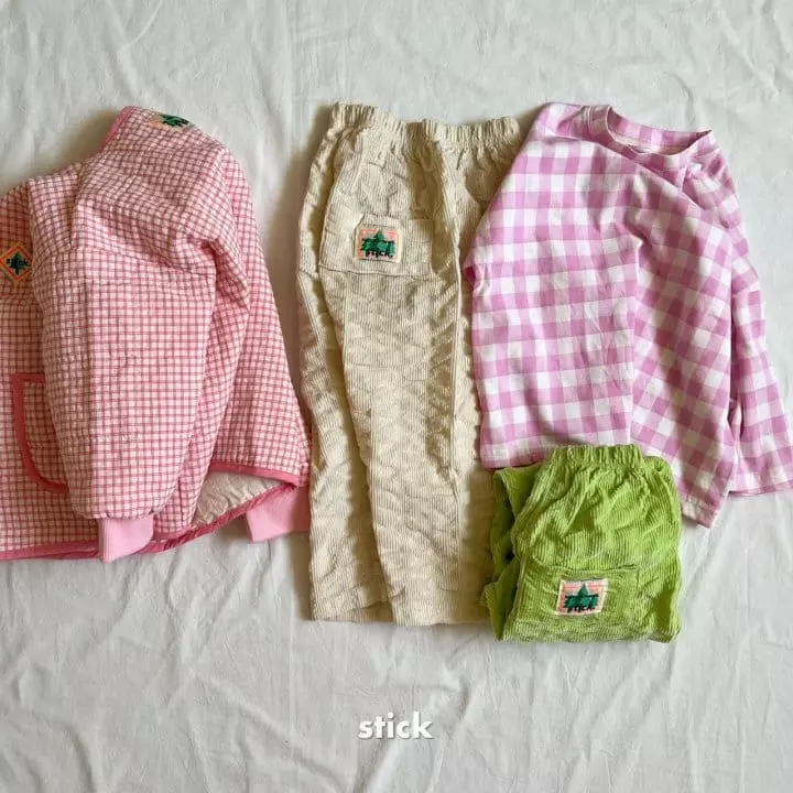 Stick - Korean Children Fashion - #childofig - Check Box Tee with Mom - 2