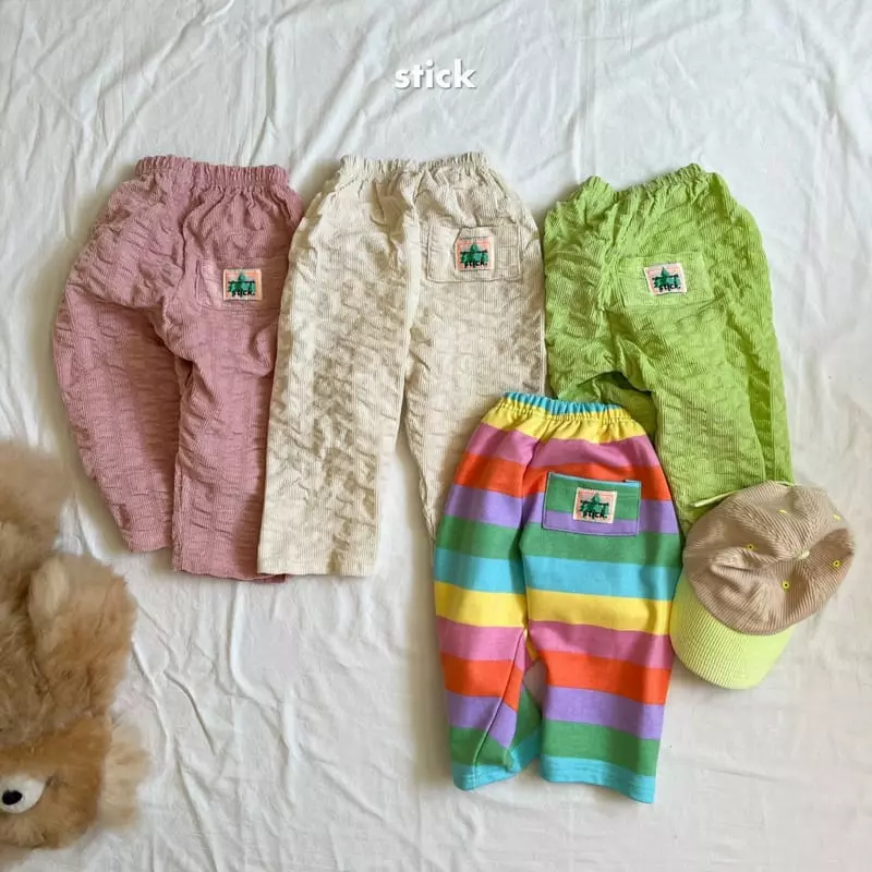 Stick - Korean Children Fashion - #childrensboutique - Rib Play Pants - 2
