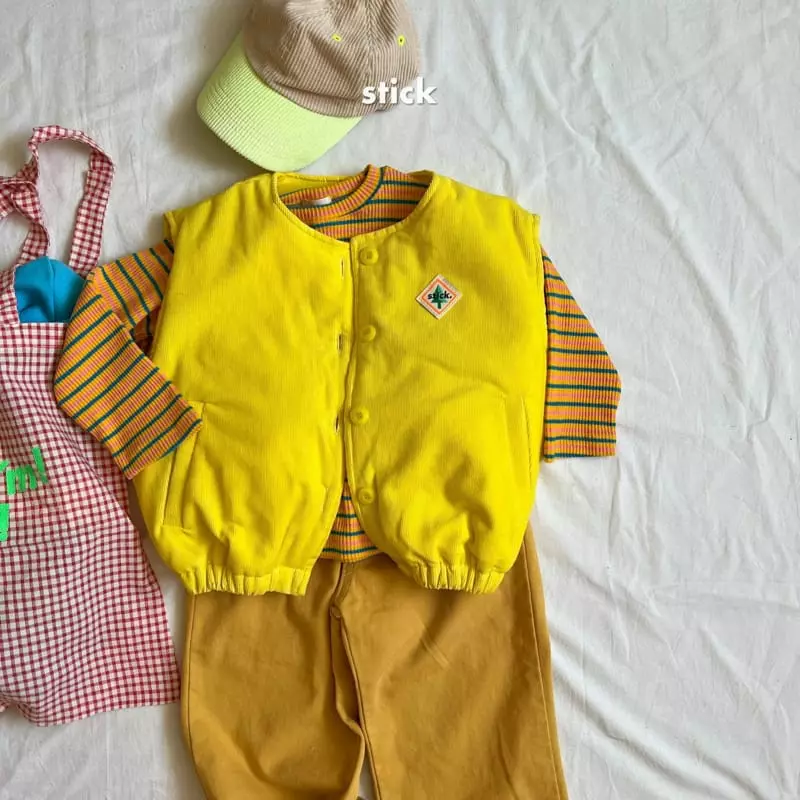 Stick - Korean Children Fashion - #fashionkids - Pigment Rib Vest - 3