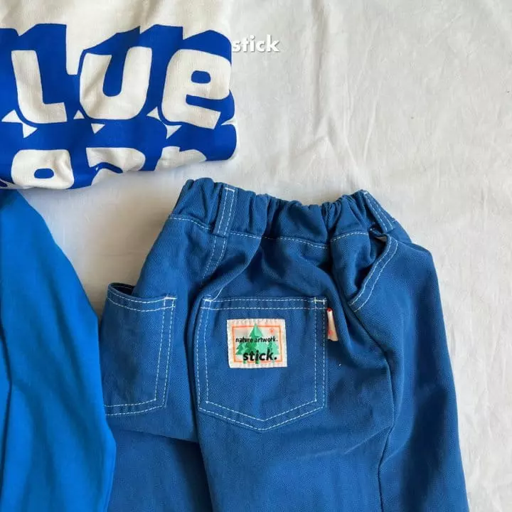 Stick - Korean Children Fashion - #kidsshorts - Blue Jeans Baby Tee with Mom - 9