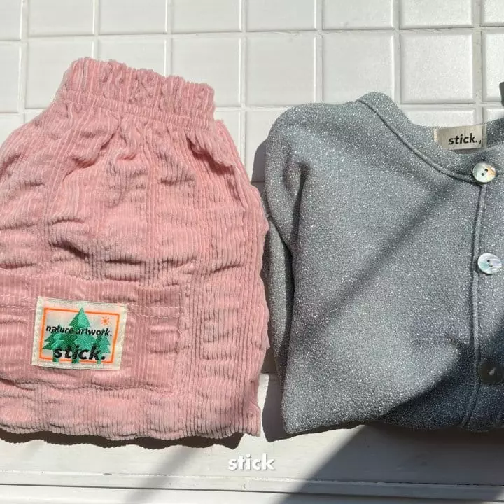 Stick - Korean Children Fashion - #kidsshorts - Gliter Cardigan with Mom - 8