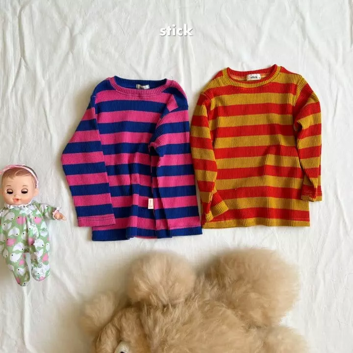 Stick - Korean Children Fashion - #kidzfashiontrend - Funk Rib Tee