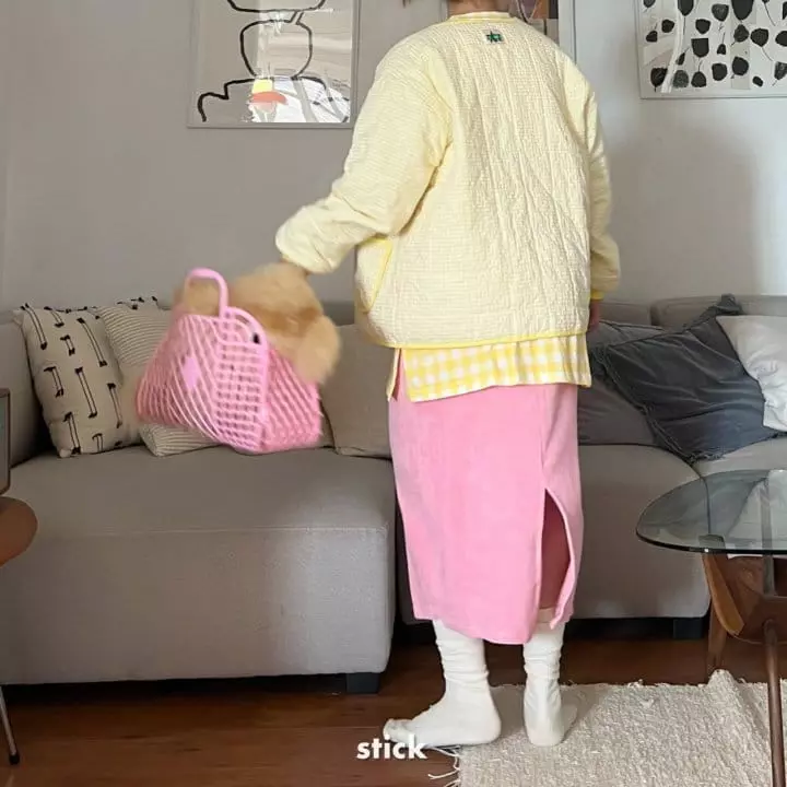 Stick - Korean Children Fashion - #littlefashionista - Check Box Tee with Mom - 11