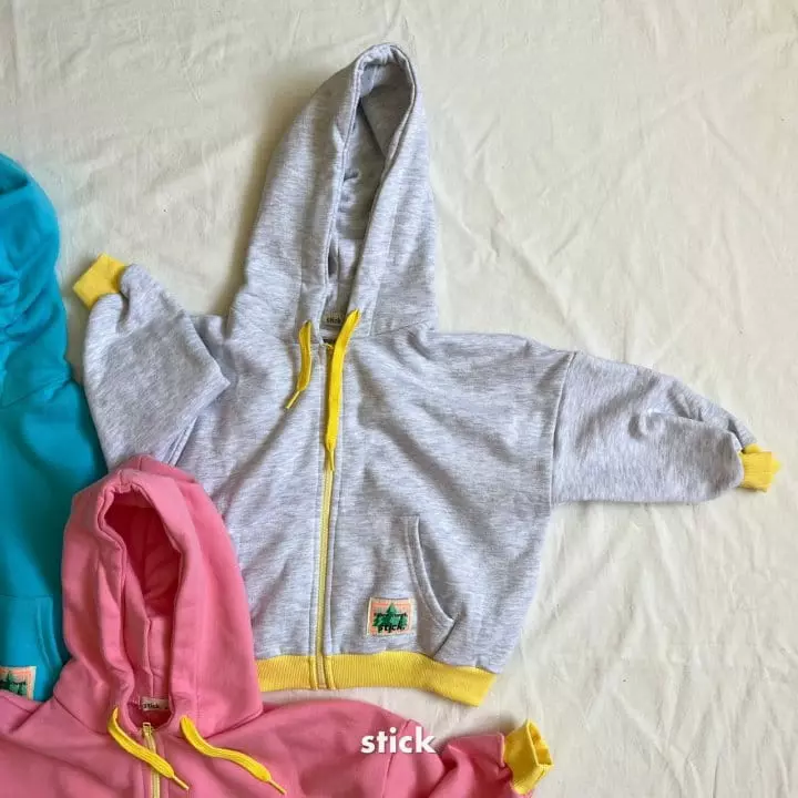 Stick - Korean Children Fashion - #magicofchildhood - Paly Ground Hoody Zip-up - 4