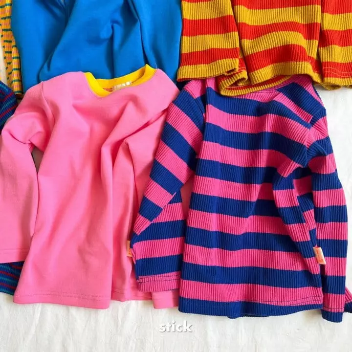 Stick - Korean Children Fashion - #prettylittlegirls - Funk Rib Tee - 6