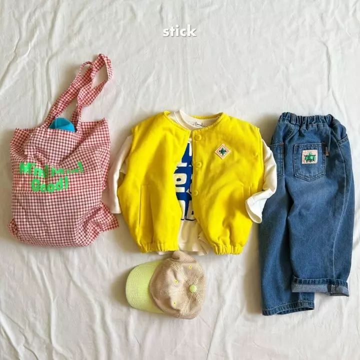 Stick - Korean Children Fashion - #toddlerclothing - Blue Jeans with Mom - 4
