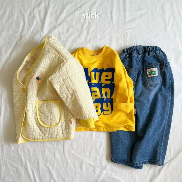 Stick - Korean Children Fashion - #stylishchildhood - Blue Jeans Baby Tee with Mom - 3
