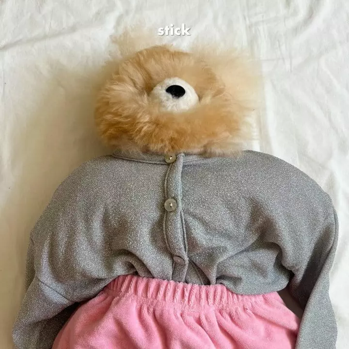 Stick - Korean Children Fashion - #stylishchildhood - Gliter Cardigan with Mom - 2
