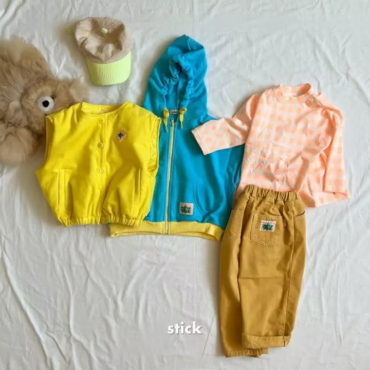 Stick - Korean Children Fashion - #toddlerclothing - Paly Ground Hoody Zip-up - 7