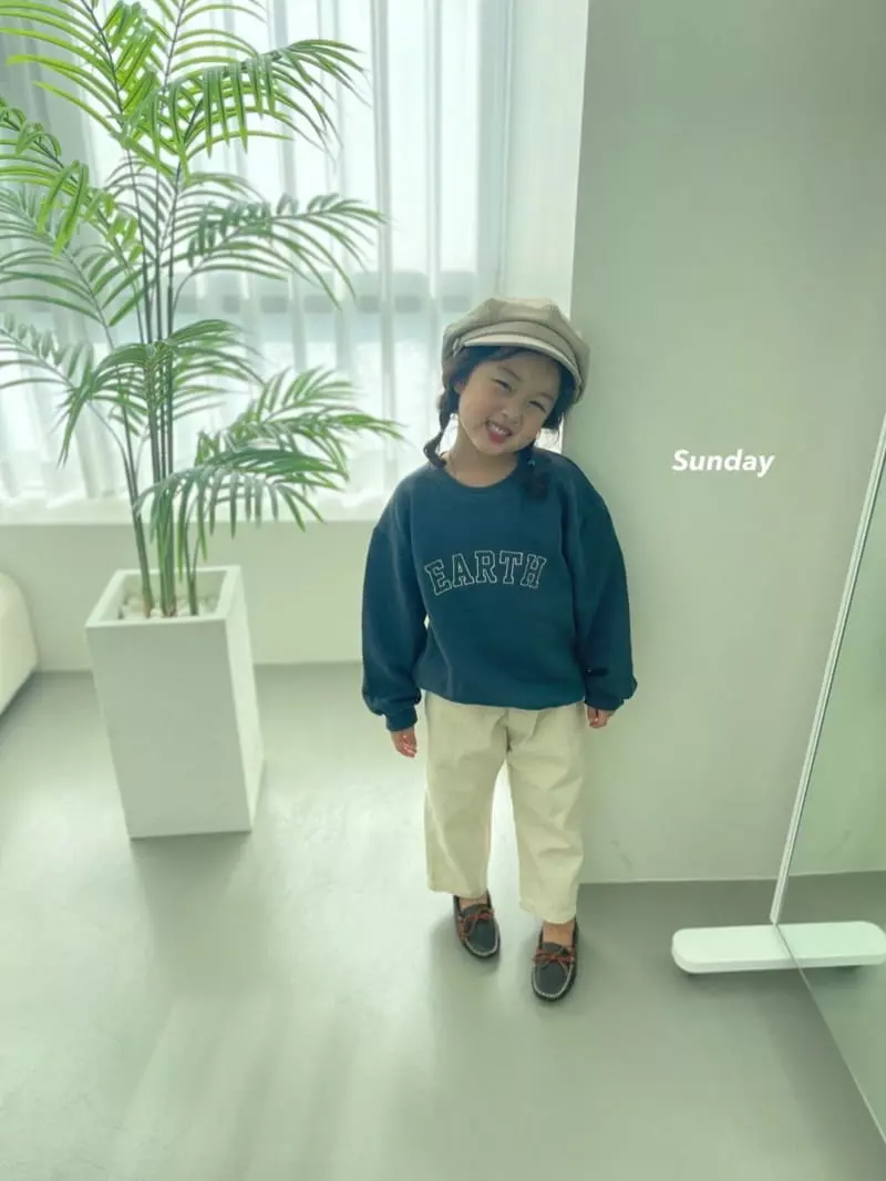 Sunday Closet - Korean Children Fashion - #designkidswear - EARTH Embroidery Sweatshirt - 3