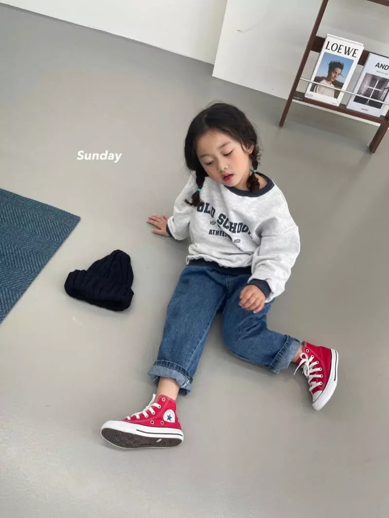 Sunday Closet - Korean Children Fashion - #kidsshorts - Old School Sweatshirt - 2