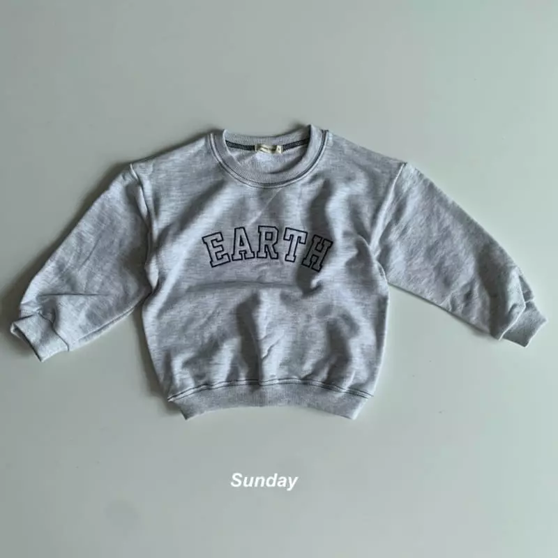 Sunday Closet - Korean Children Fashion - #magicofchildhood - EARTH Embroidery Sweatshirt - 11